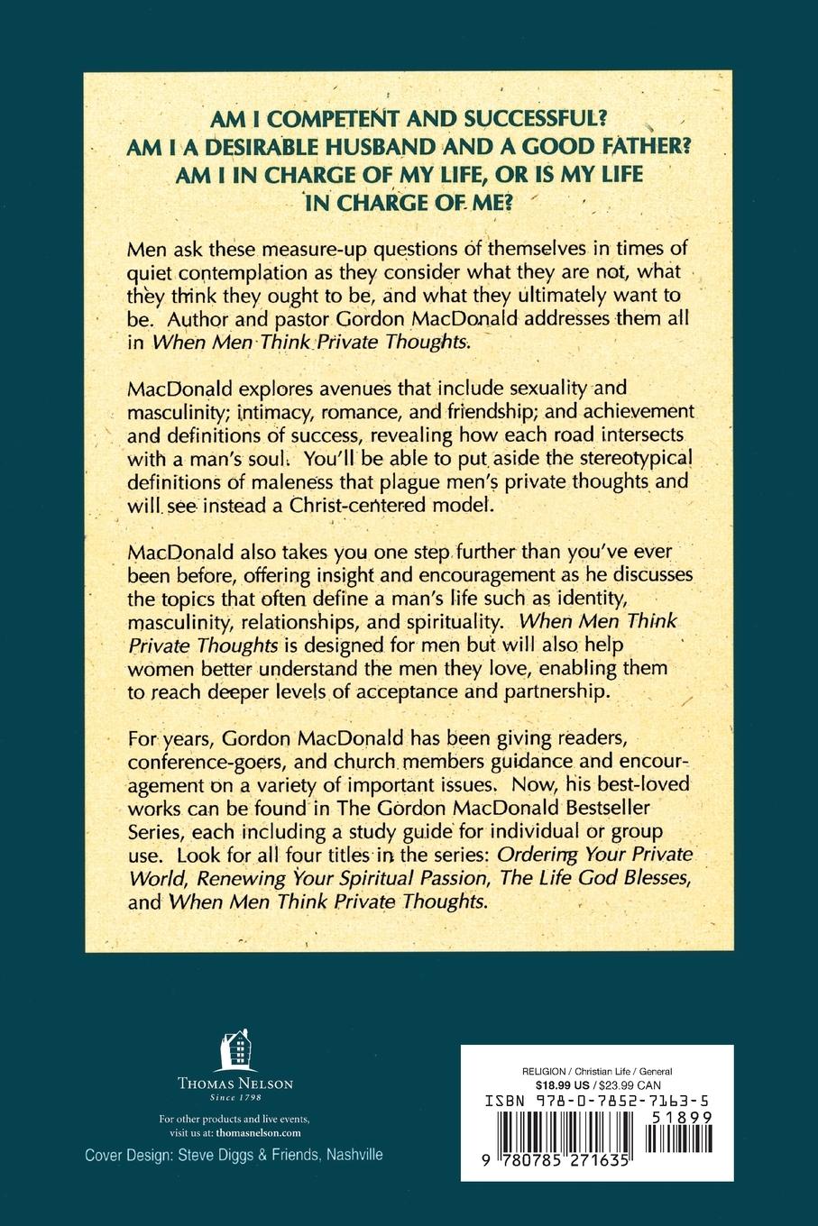 Rückseitencover The When Men Think Private Thoughts