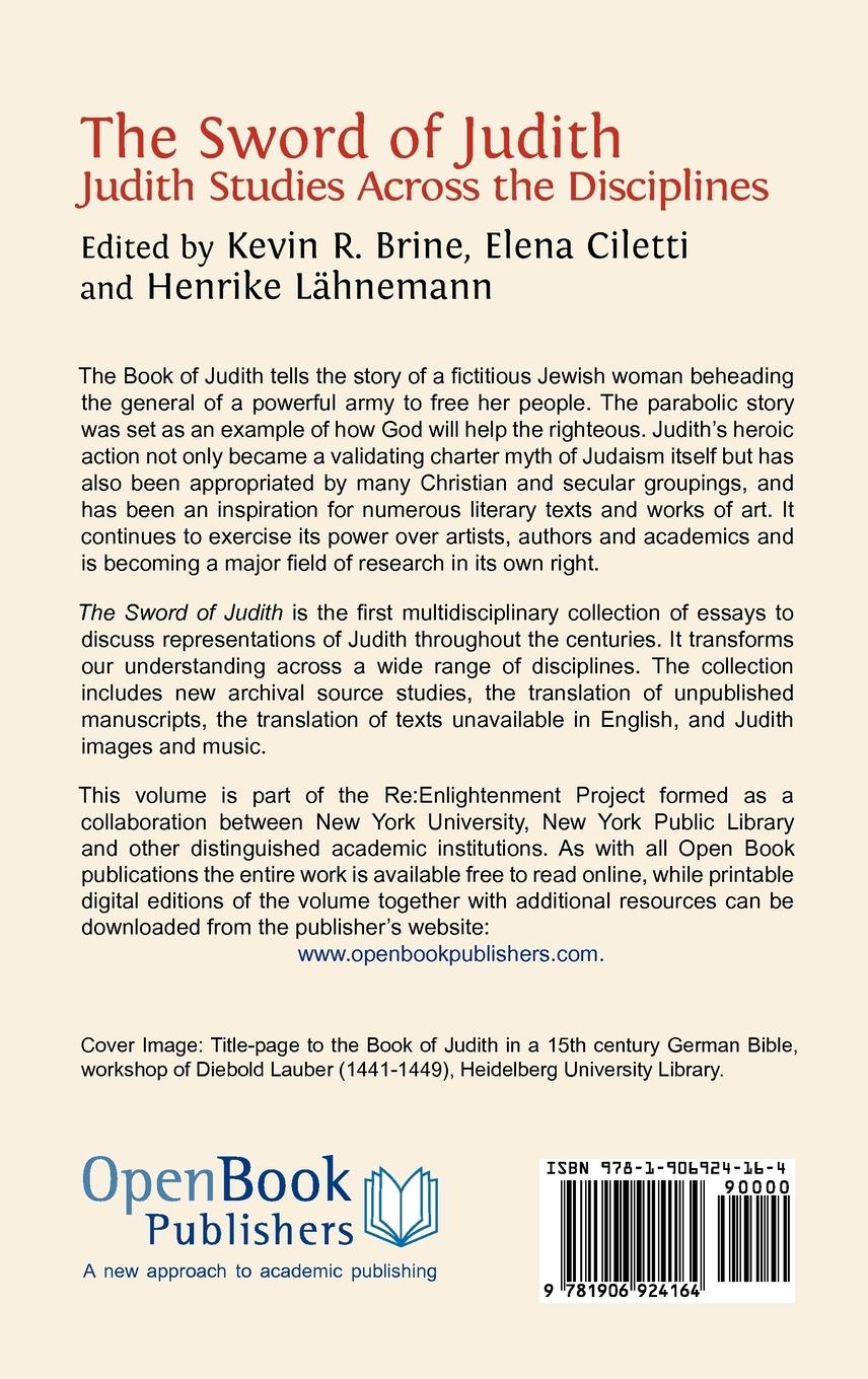 Rückseitencover The Sword of Judith