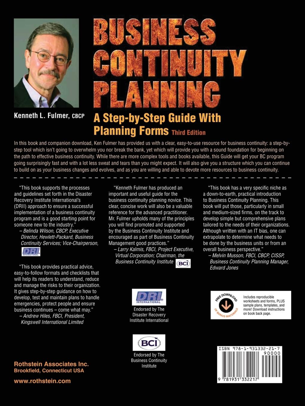 Rückseitencover Business Continuity Planning