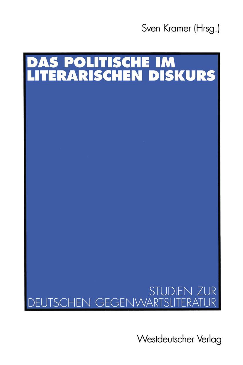 Vorderes Coverbild Das Politische im literarischen Diskurs