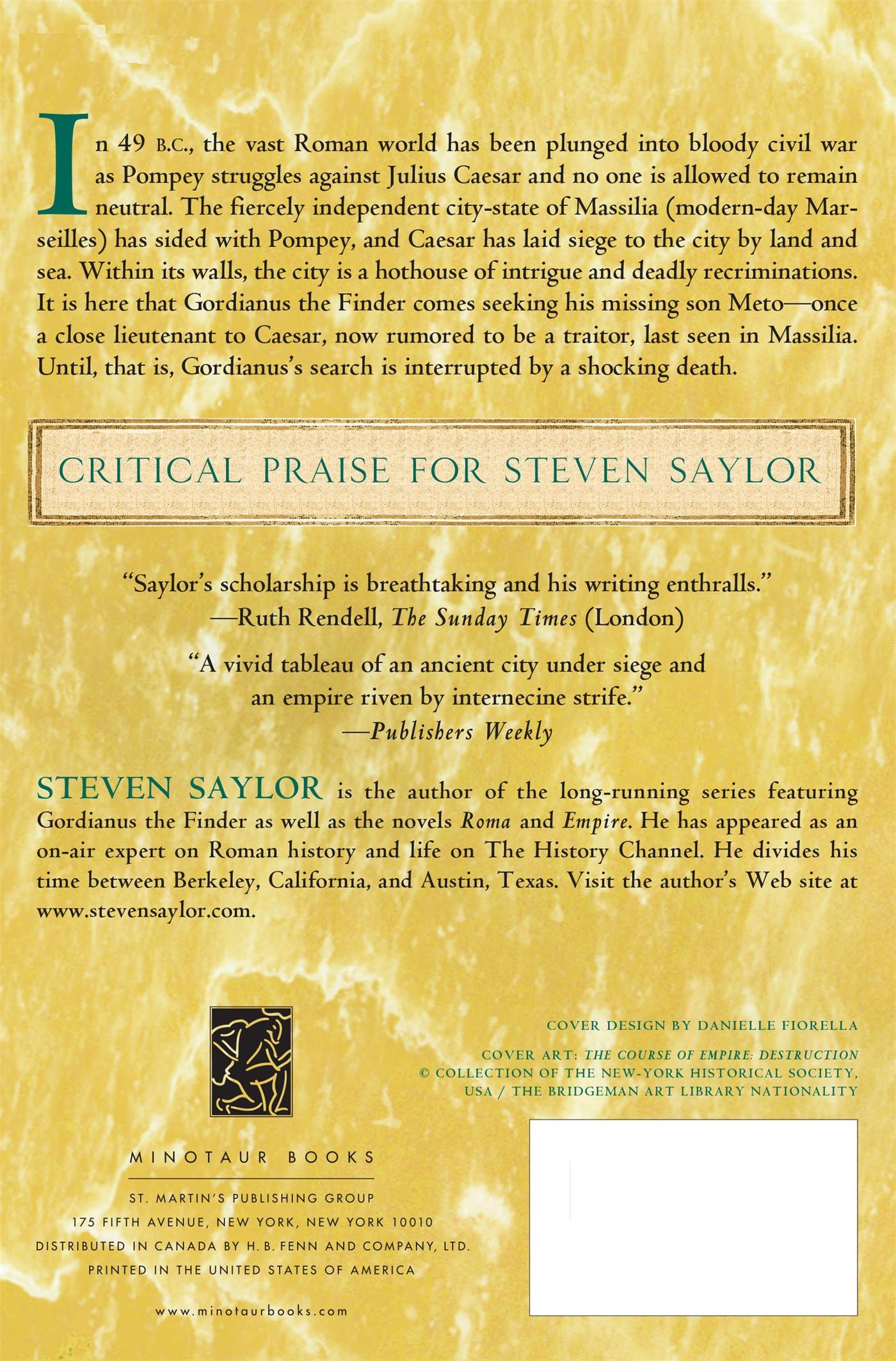 Rückseitencover Last Seen in Massilia