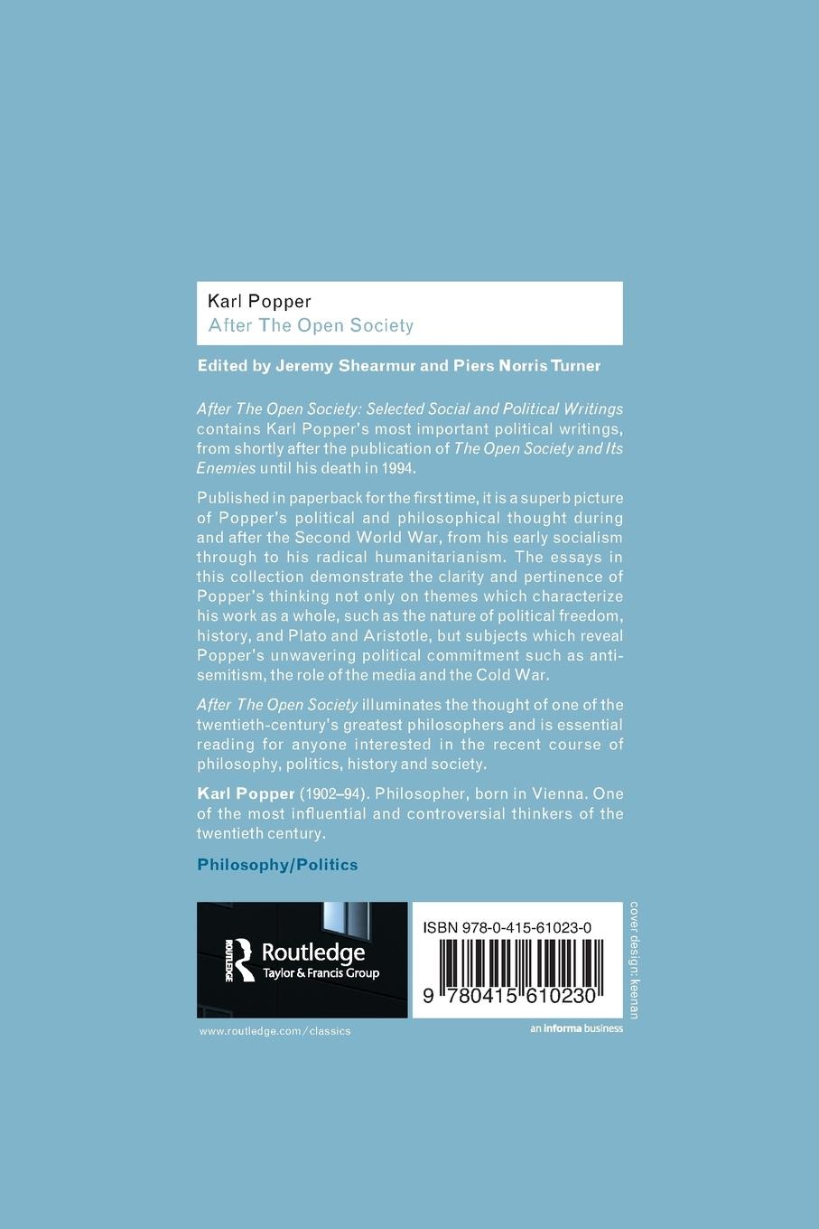 Rückseitencover After The Open Society