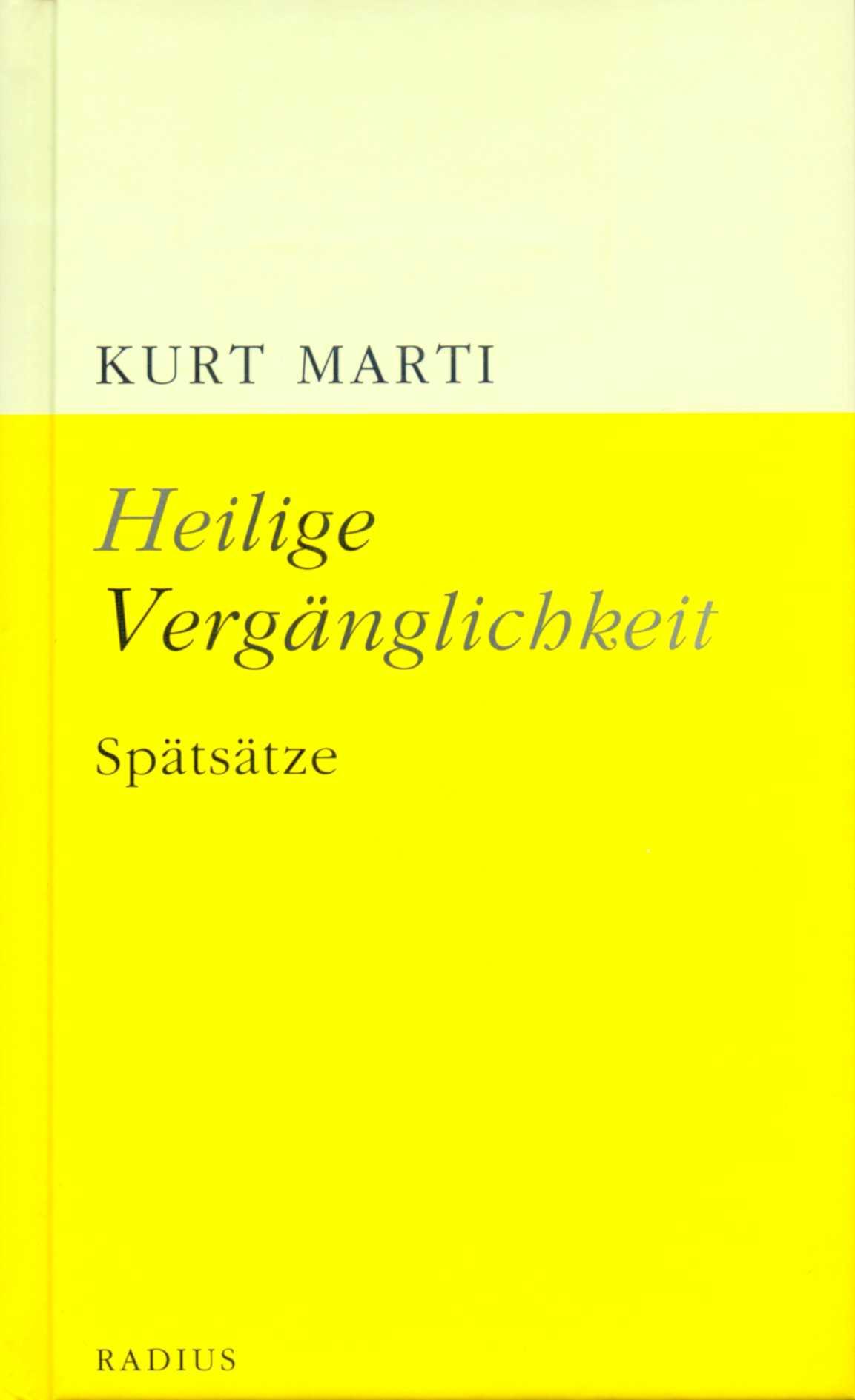 Vorderes Coverbild Heilige Vergänglichkeit