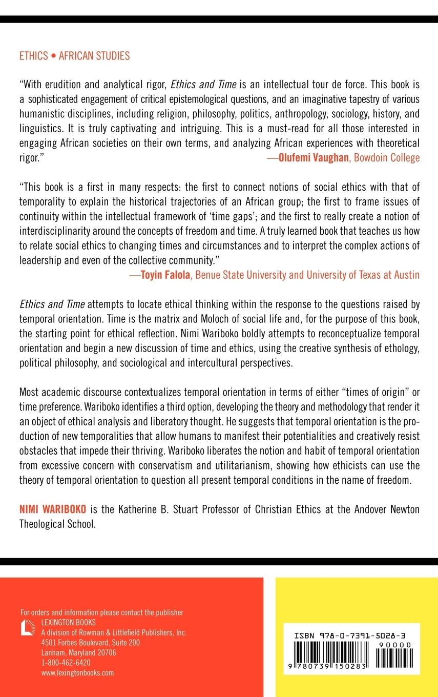 Rückseitencover Ethics and Time
