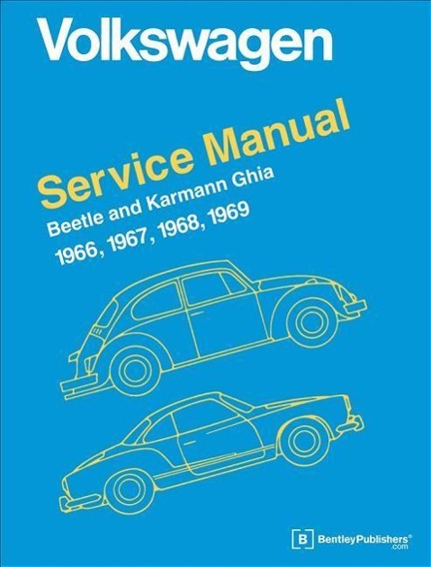 Vorderes Coverbild Volkswagen Beetle and Karmann Ghia Service Manual, Type 1