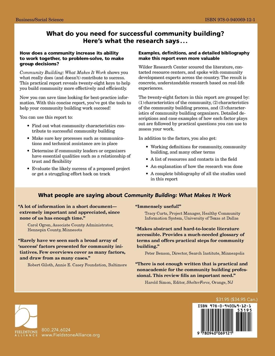 Rückseitencover Community Building