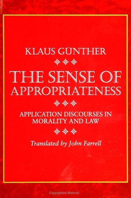 Vorderes Coverbild The Sense of Appropriateness