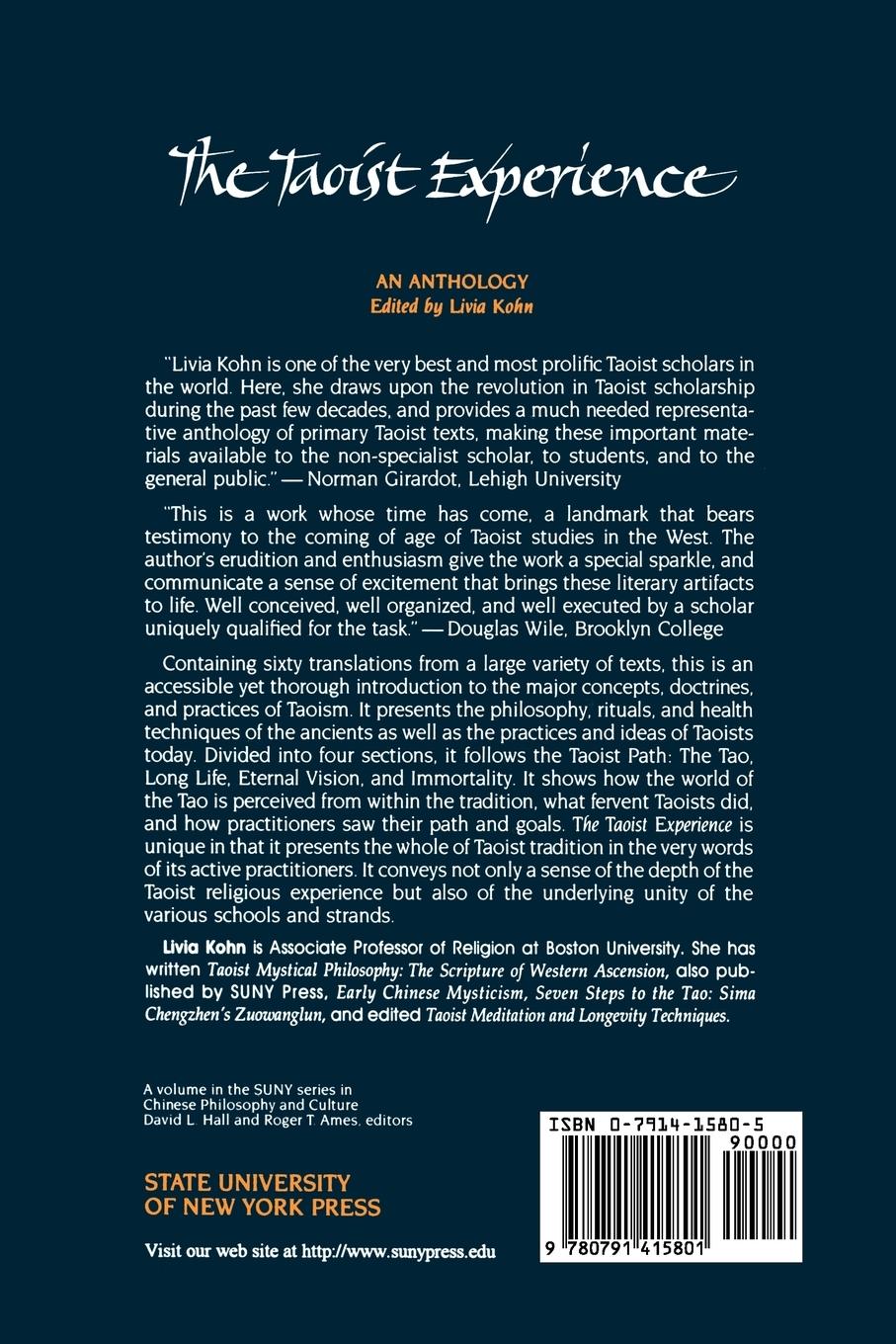 Rückseitencover The Taoist Experience