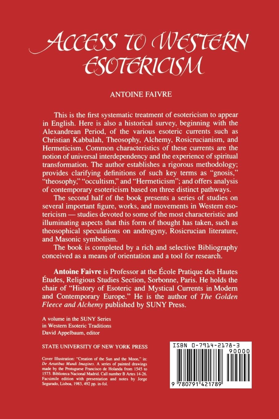 Rückseitencover Access to Western Esotericism