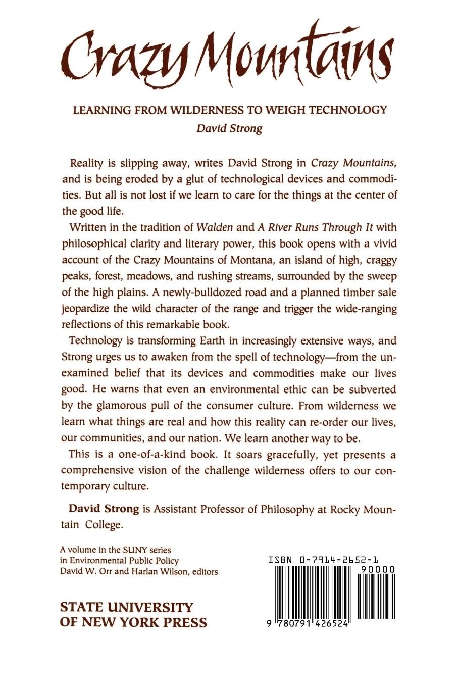 Rückseitencover Crazy Mountains