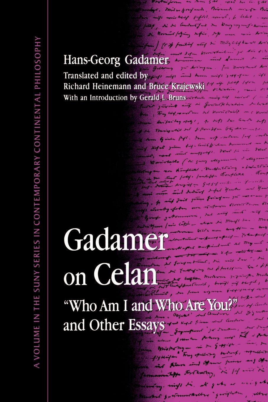 Vorderes Coverbild Gadamer on Celan