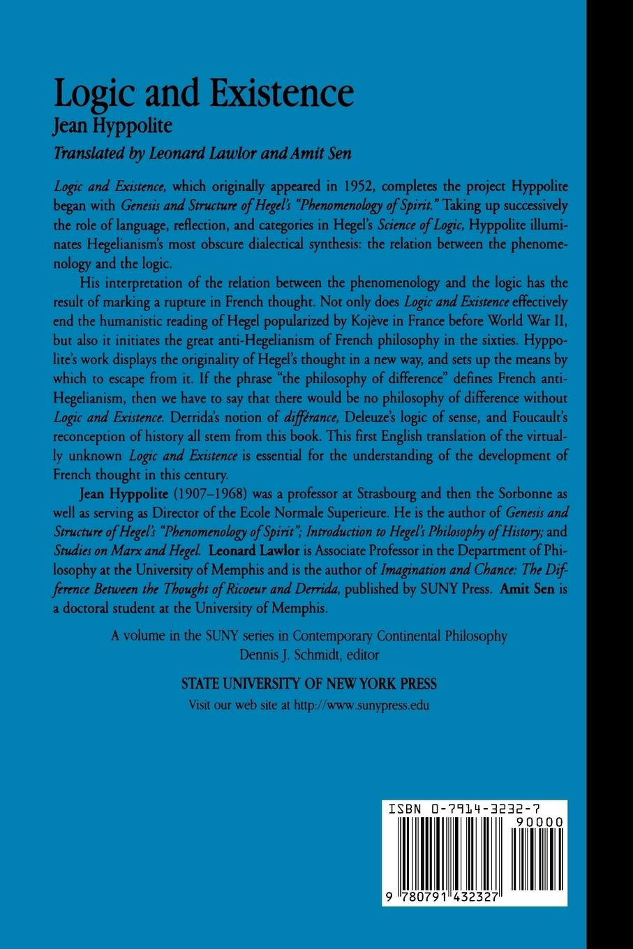 Rückseitencover Logic and Existence