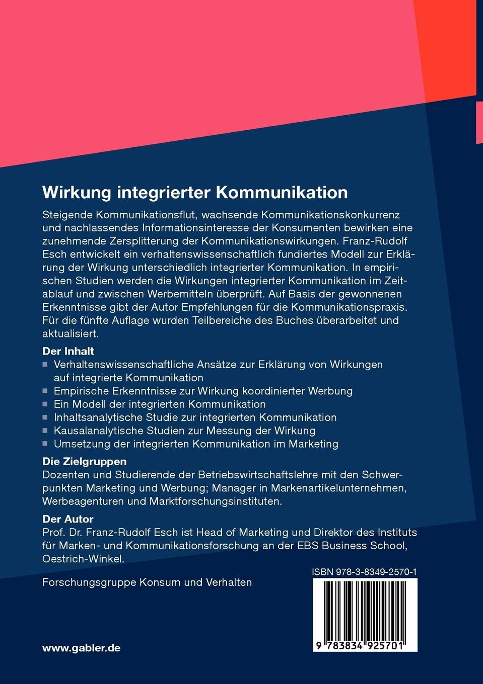 Rückseitencover Wirkung integrierter Kommunikation
