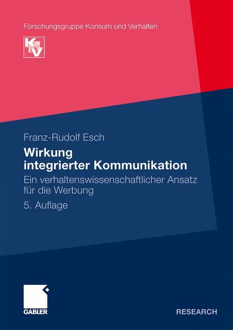 Vorderes Coverbild Wirkung integrierter Kommunikation