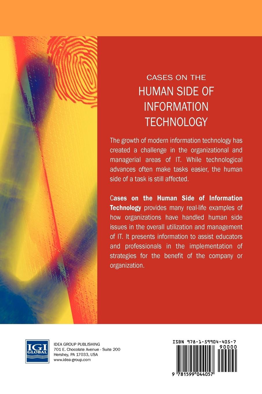 Rückseitencover Cases on the Human Side of Information Technology