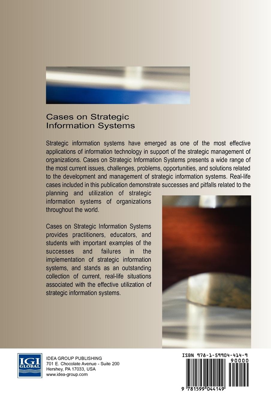Rückseitencover Cases on Strategic Information Systems