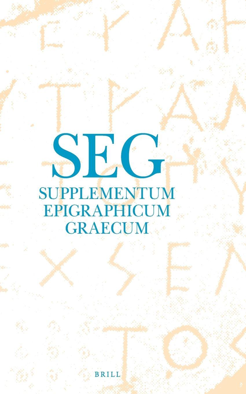Vorderes Coverbild Supplementum Epigraphicum Graecum, Volume LVI (2006)