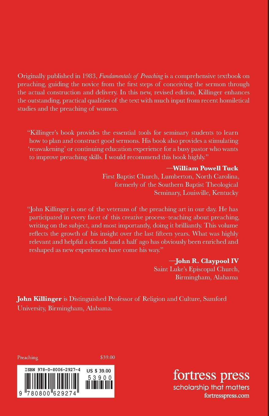 Rückseitencover Fundamentals of Preaching