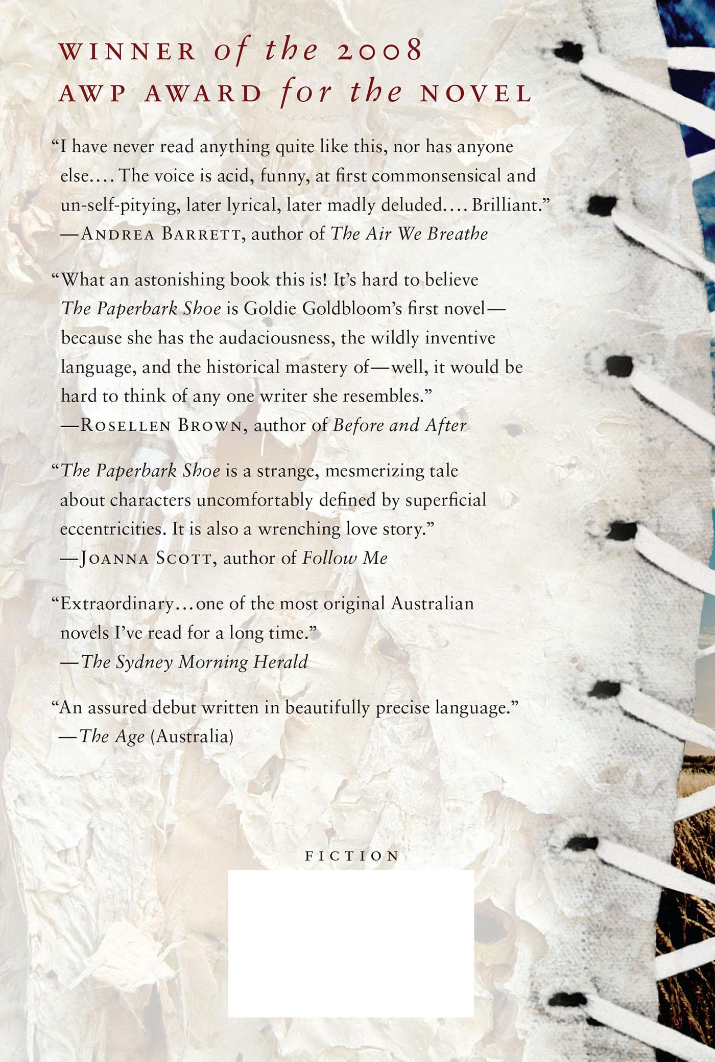 Rückseitencover The Paperbark Shoe