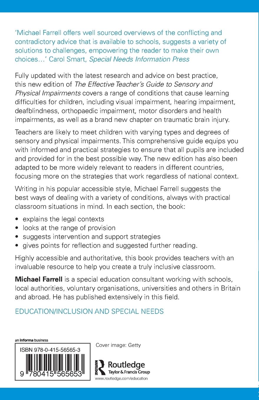 Rückseitencover The Effective Teacher's Guide to Sensory and Physical Impairments