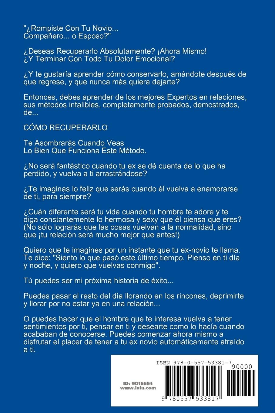 Rückseitencover Cmo Recuperar a Tu Hombre En Tan Slo 7 Das