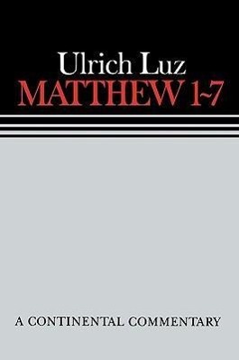 Vorderes Coverbild Matthew 1 7 Continental Commen
