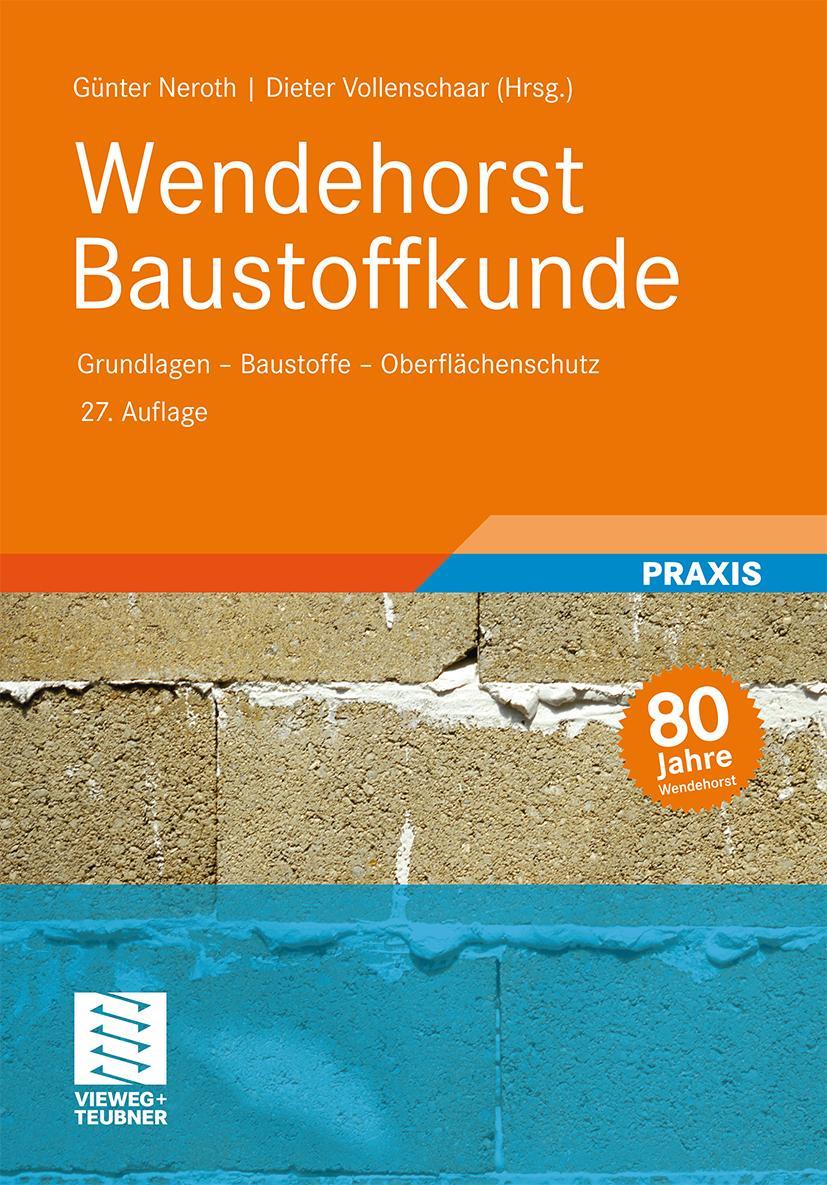 Vorderes Coverbild Wendehorst Baustoffkunde