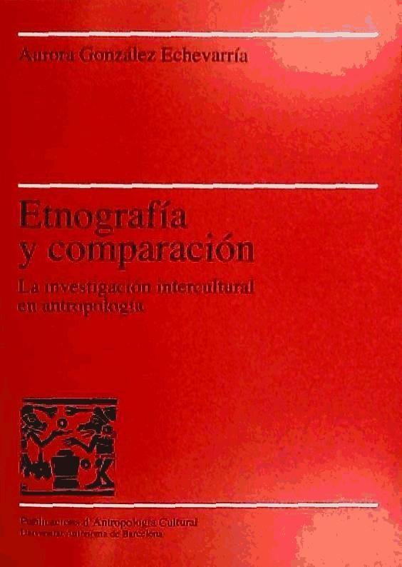 Vorderes Coverbild Etnografía y comparación : investigación intercultural antropología