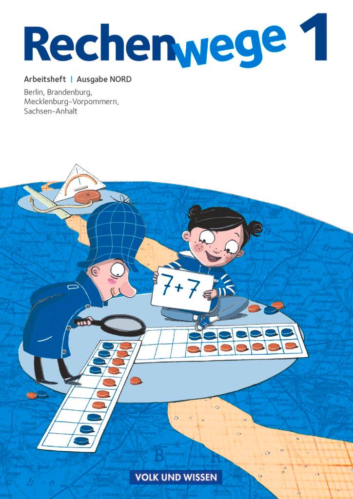 Vorderes Coverbild Rechenwege Nord 1. Schuljahr. Arbeitsheft