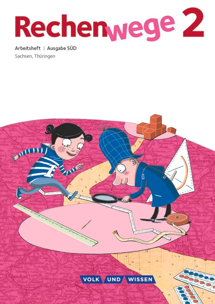 Vorderes Coverbild Rechenwege Süd 2. Schuljahr. Arbeitsheft