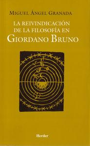 Vorderes Coverbild La reivindicación de la filosofía en Giordano Bruno