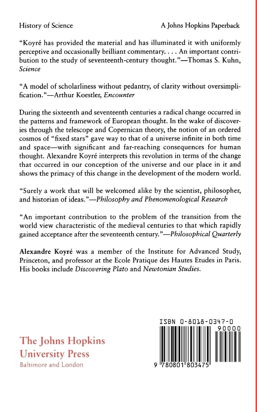 Rückseitencover From the Closed World to the Infinite Universe