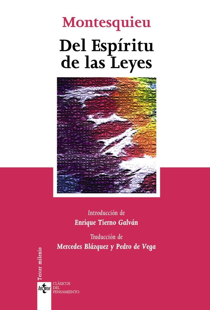 Vorderes Coverbild Del espíritu de las leyes