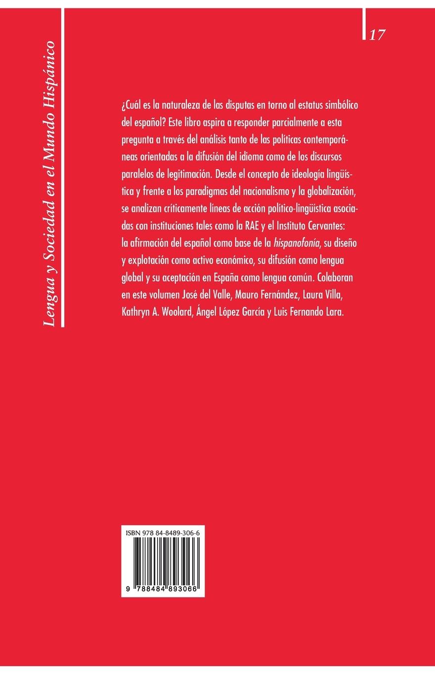 Rückseitencover La lengua, ¿patria común?