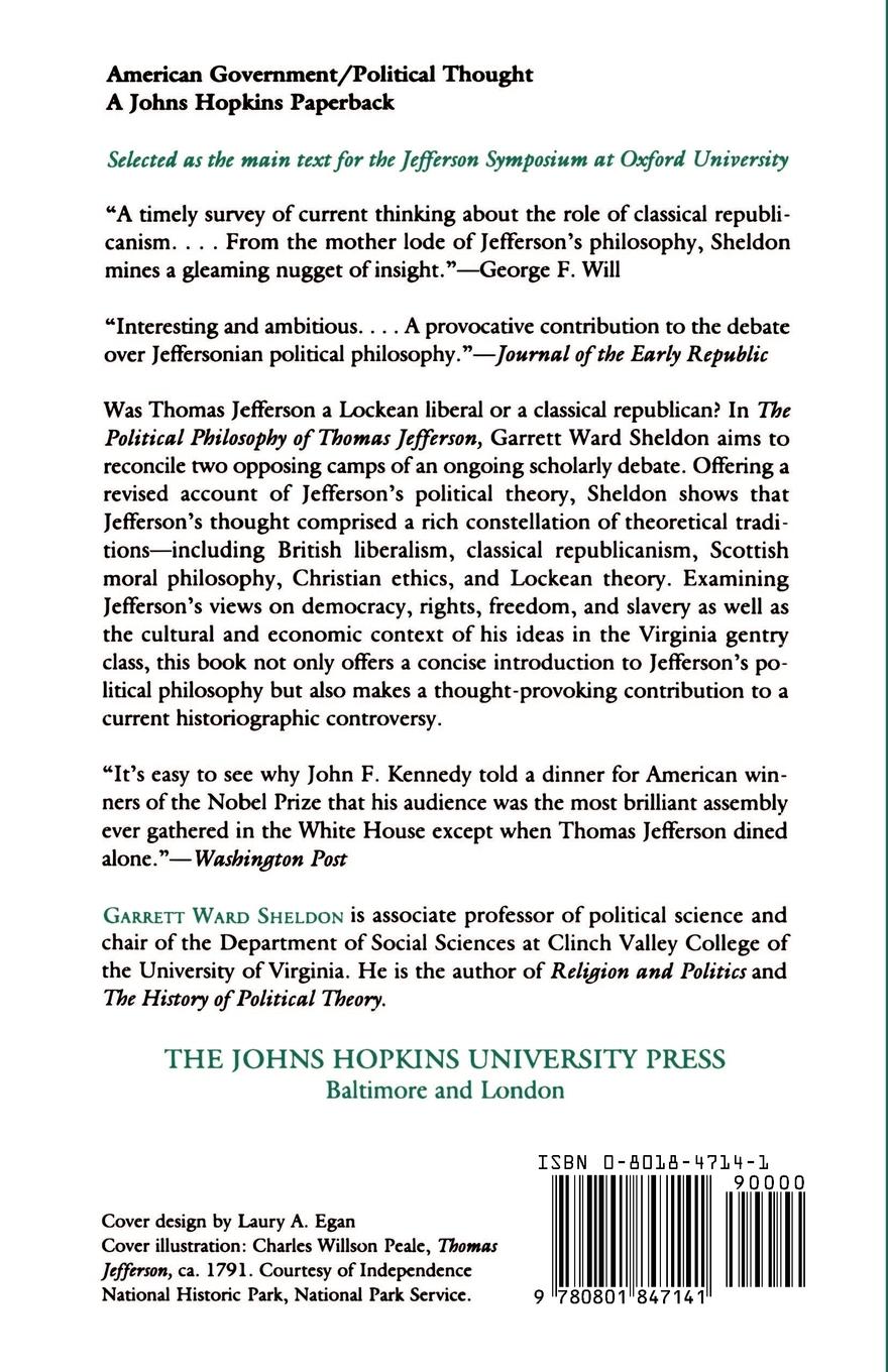 Rückseitencover The Political Philosophy of Thomas Jefferson