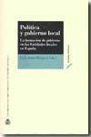 Vorderes Coverbild Política y gobierno local : la formación de gobierno en las entidades locales en España
