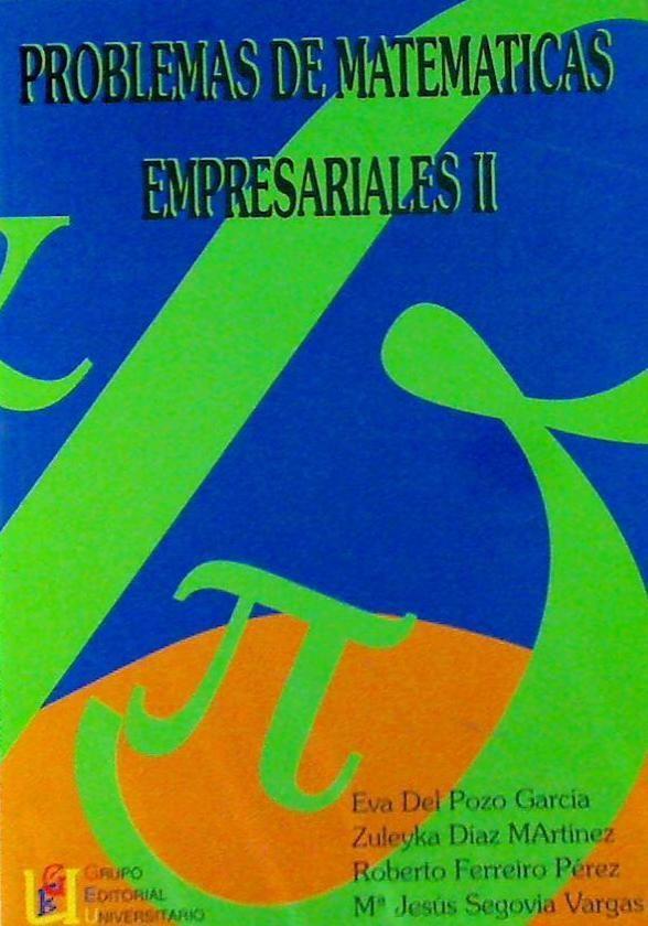 Vorderes Coverbild Problemas de matemáticas empresariales II