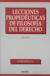 Vorderes Coverbild Lecciones propedéuticas de filosofía del derecho
