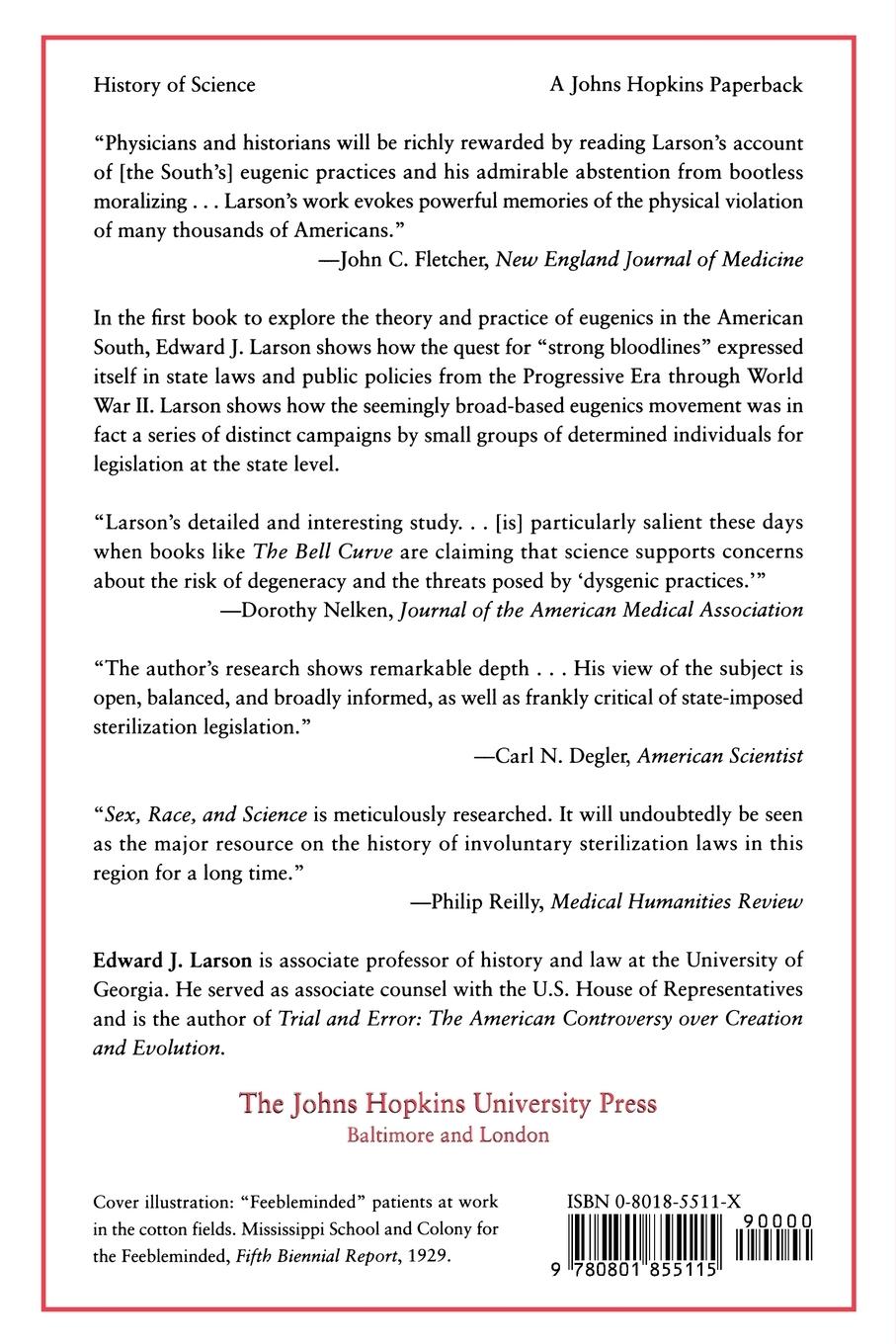 Rückseitencover Sex, Race, and Science