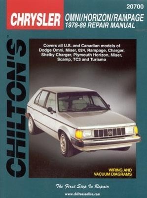 Vorderes Coverbild Chrysler Omni, Horizon, and Rampage, 1978-89