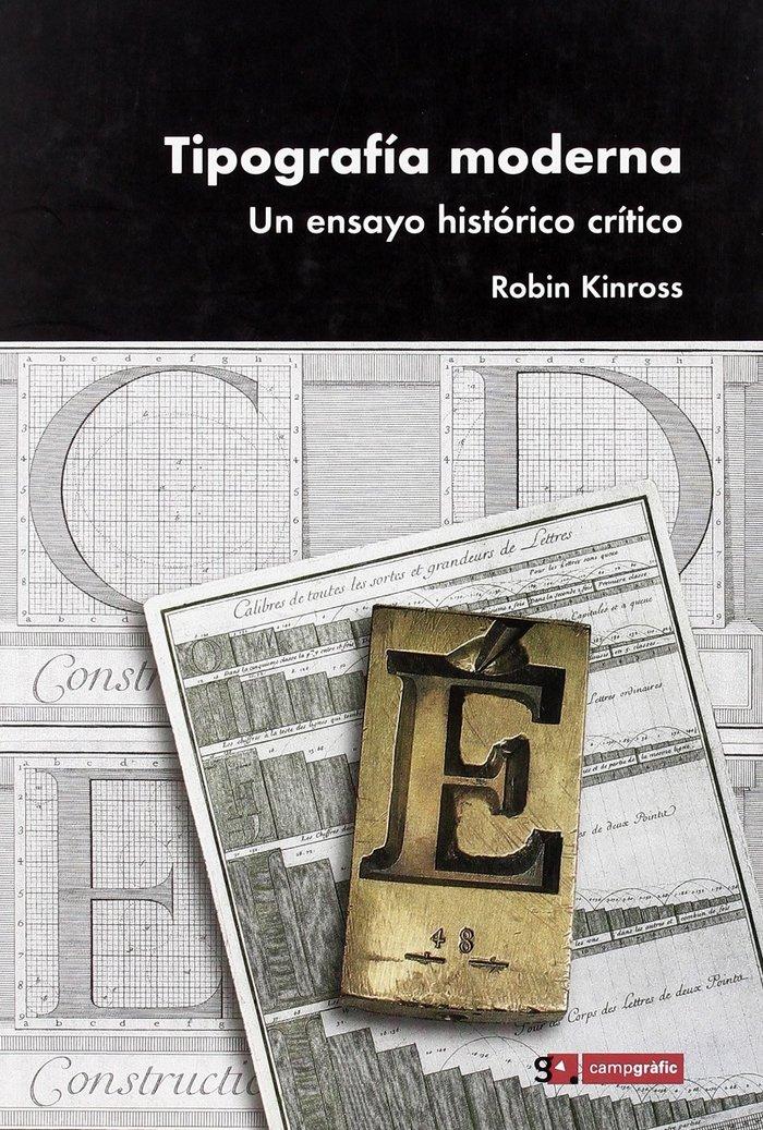 Vorderes Coverbild Tipografía moderna : un ensayo histórico crítico
