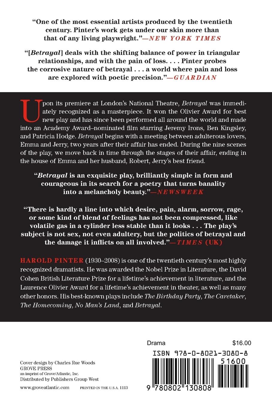 Rückseitencover Betrayal