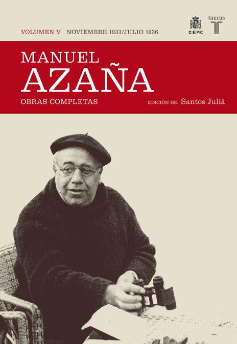 Vorderes Coverbild O.C. MANUEL AZAÑA TOMO 5