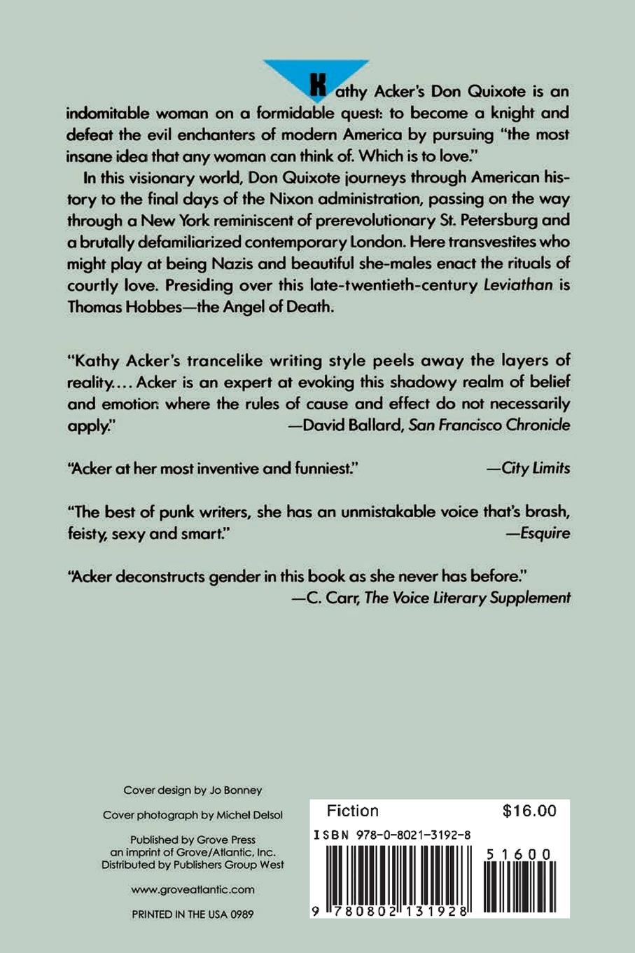 Rückseitencover Don Quixote, Which Was a Dream