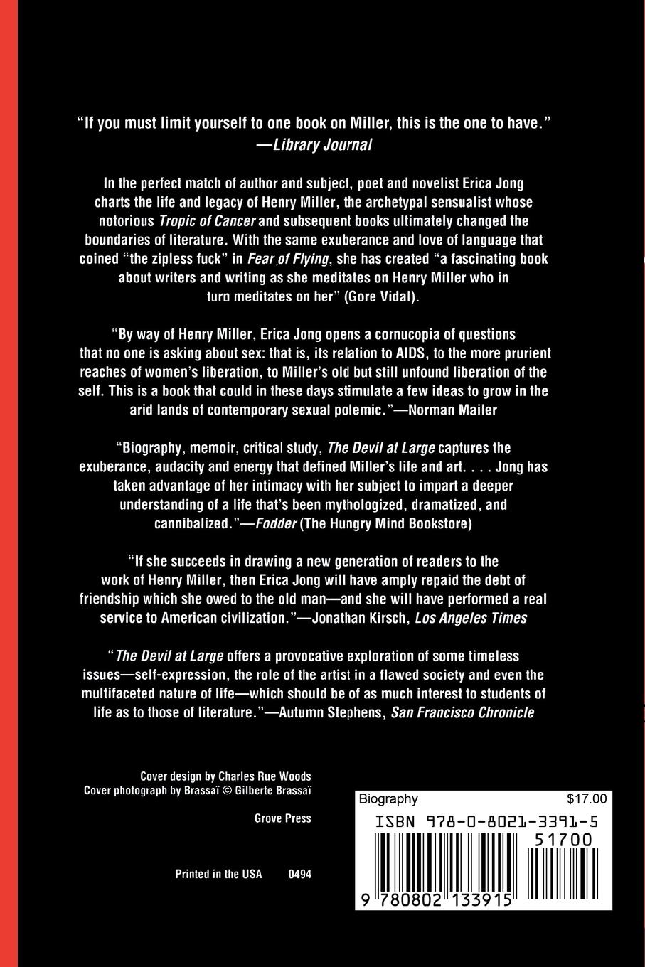 Rückseitencover The Devil at Large