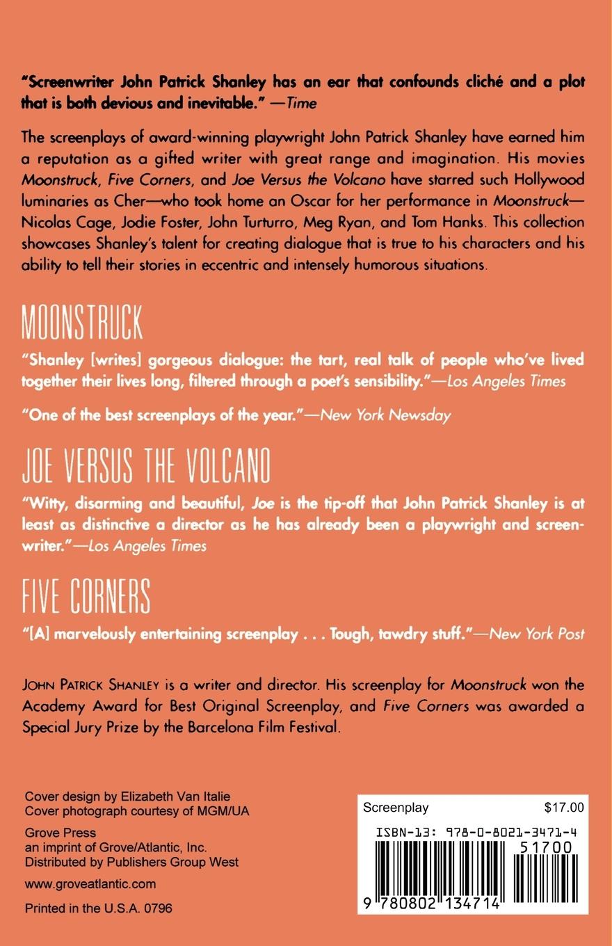 Rückseitencover Moonstruck, Joe Versus the Volcano, and Five Corners