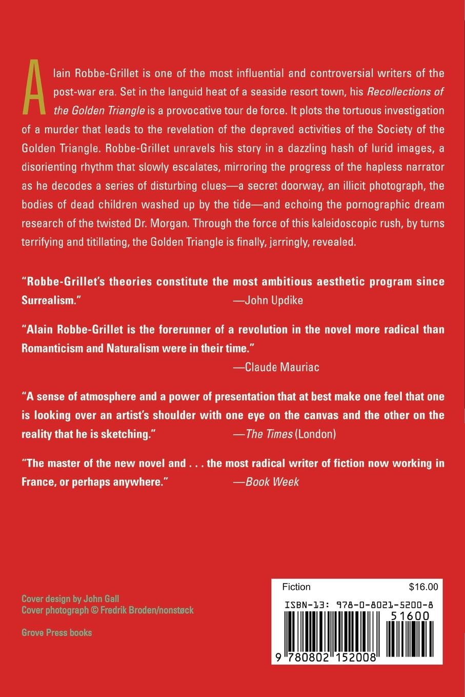 Rückseitencover Recollections of the Golden Triangle