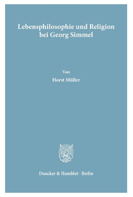 Vorderes Coverbild Lebensphilosophie und Religion bei Georg Simmel