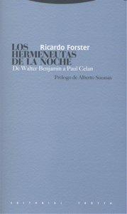 Vorderes Coverbild Los hermeneutas de la noche : de Walter Benjamin a Paul Celan