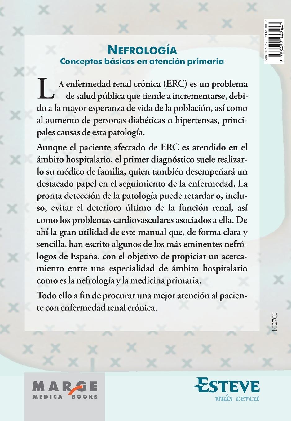 Rückseitencover Nefrología. Conceptos básicos en atención primaria